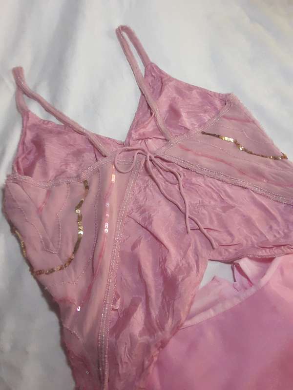 EVENING DRESS AND HANDBAG
