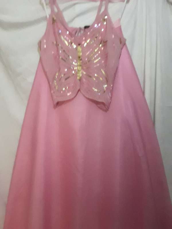 EVENING DRESS AND HANDBAG