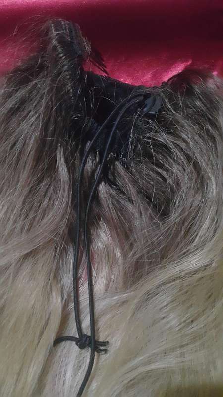 Blond Drawstring Synthetic Ponytail