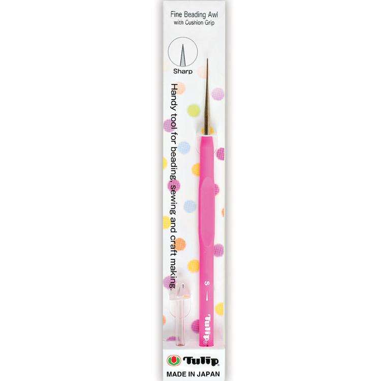 Tulip Fine Beading Awl Cushion Grip Pink