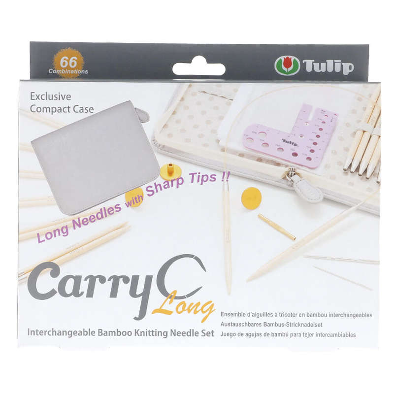 Tulip CarryC Long interchangeable bamboo Knitting needle set