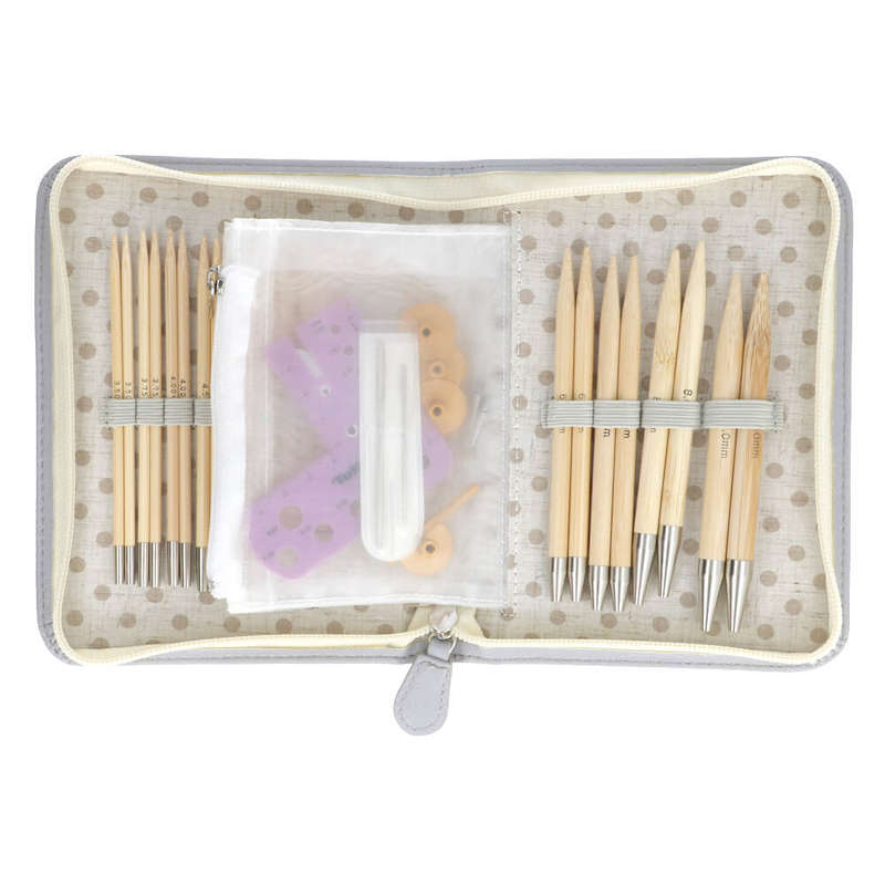 Tulip CarryC Long interchangeable bamboo Knitting needle set