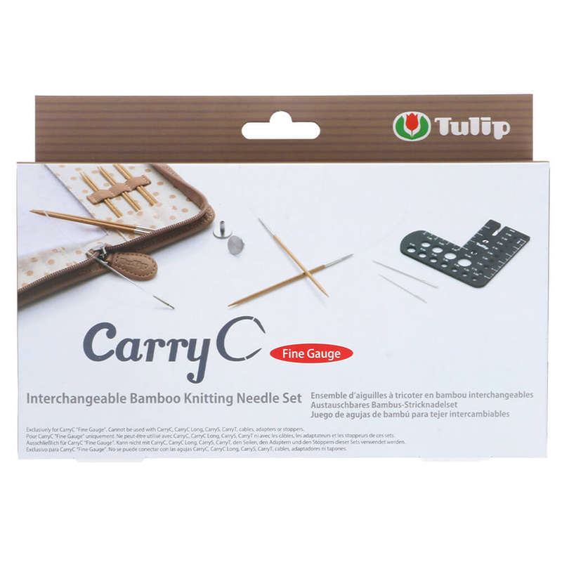 Tulip CarryC Long Fine Gauge interchangable needle set bamboo