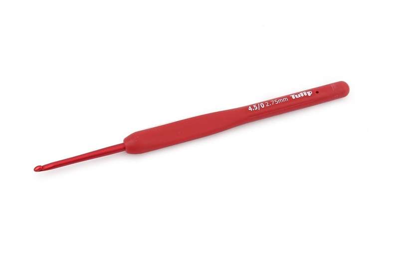 Tulip Etimo Red Softgrip Crochet Hook (2.75mm) Rubber Handle