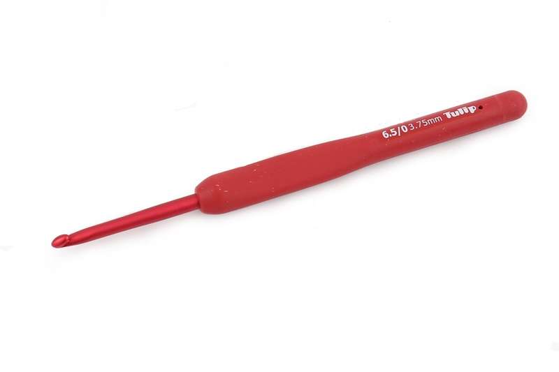 Tulip Etimo Red Softgrip Crochet Hook (3.75mm) Rubber Handle