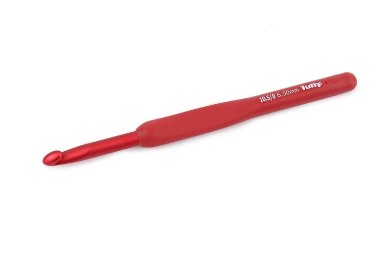 Tulip Etimo Red Softgrip Crochet Hook (6.5mm) Rubber Handle
