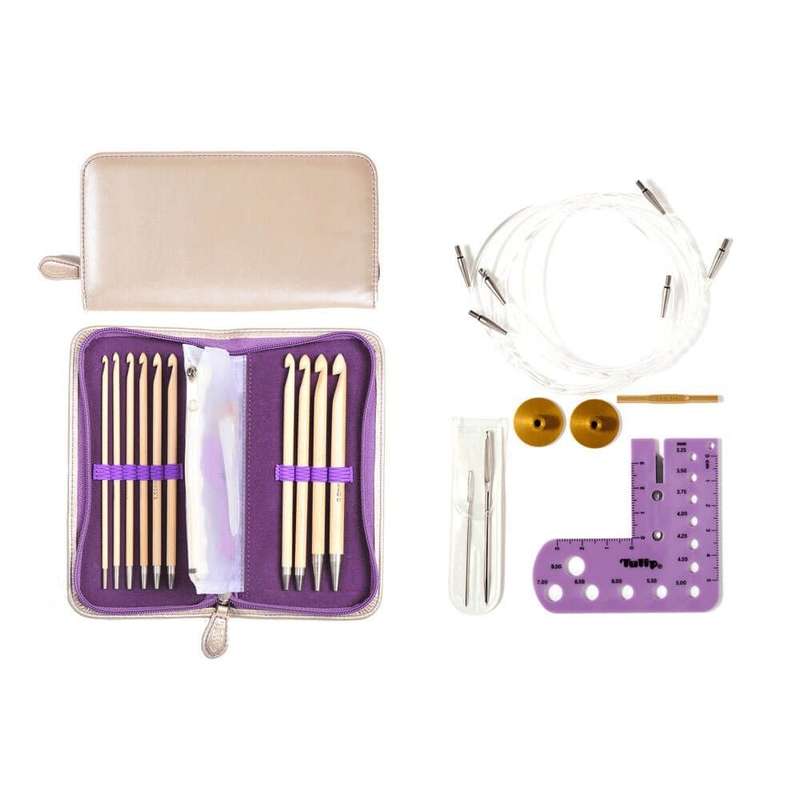 Tulip CarryT Bamboo Interchangeable Tunisian Hook Set