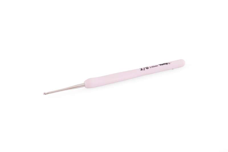 Tulip Etimo Rose Pink Softgrip Crochet Hook (2mm) Rubber Handle