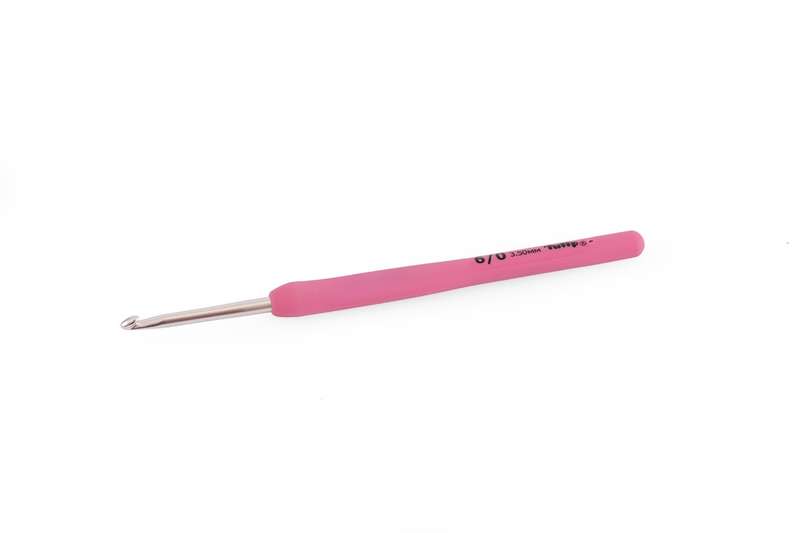 Tulip Etimo Rose Pink Softgrip Crochet Hook (3.5mm) Rubber Handle
