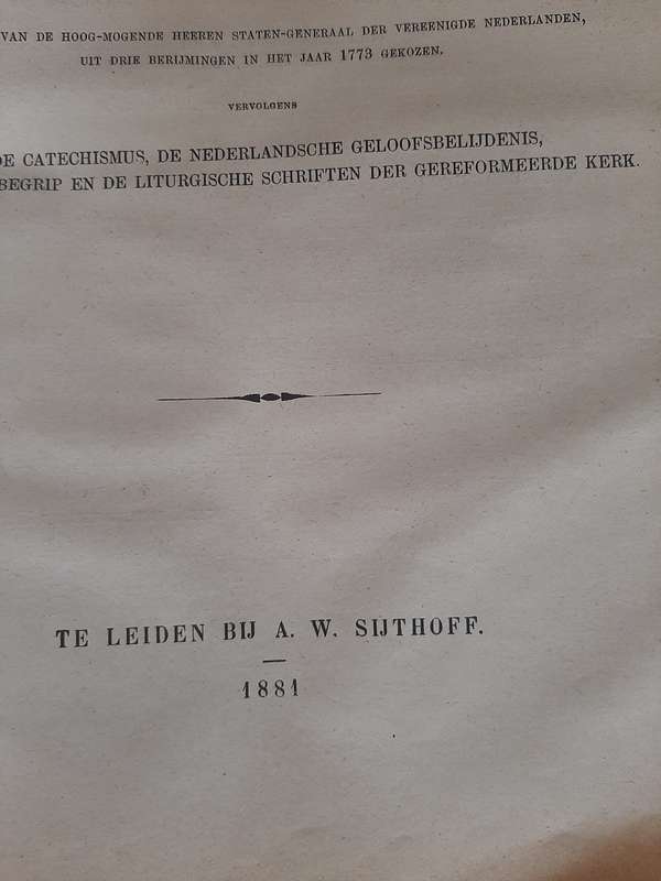 Antique 1881 nederland bybel