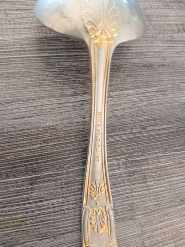 Kings gold plated spoon