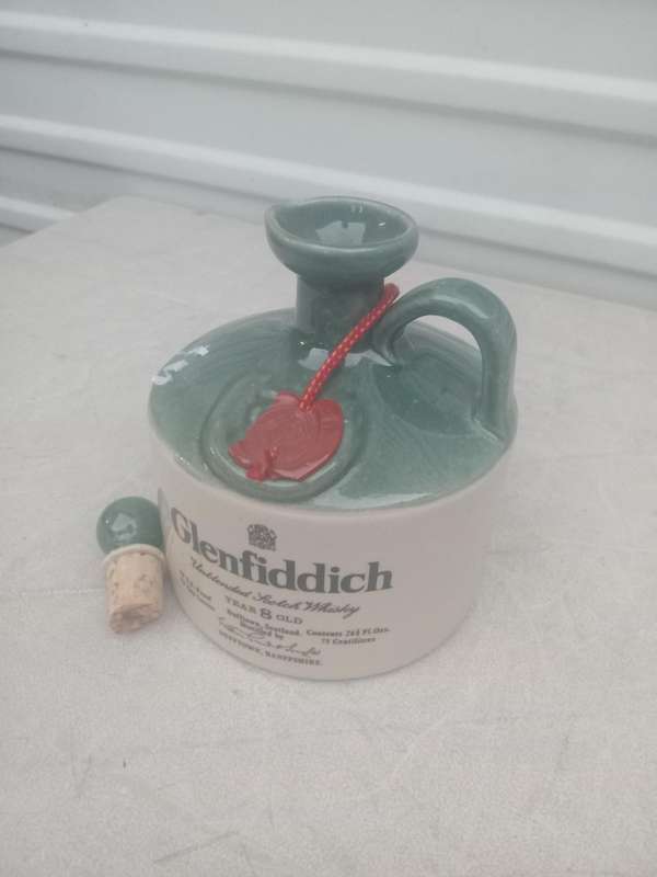 Vintage glenfiddich whisky bottle