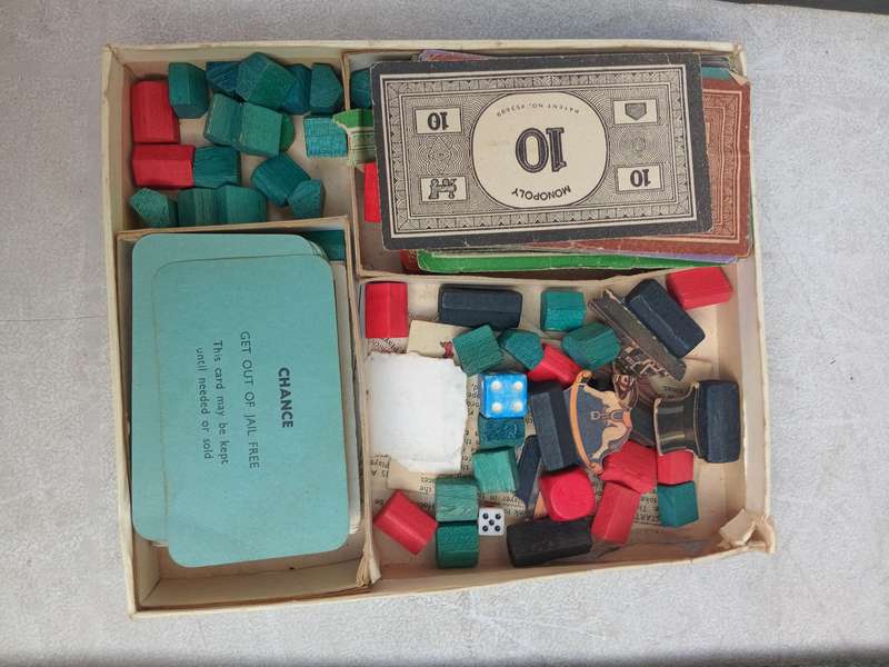 Vintage monopoly board game