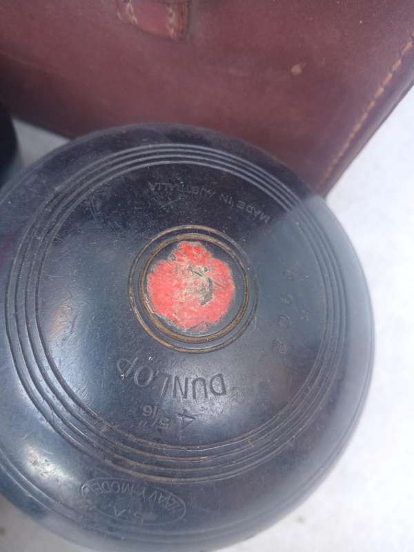 Vintage dunlop bowling balls