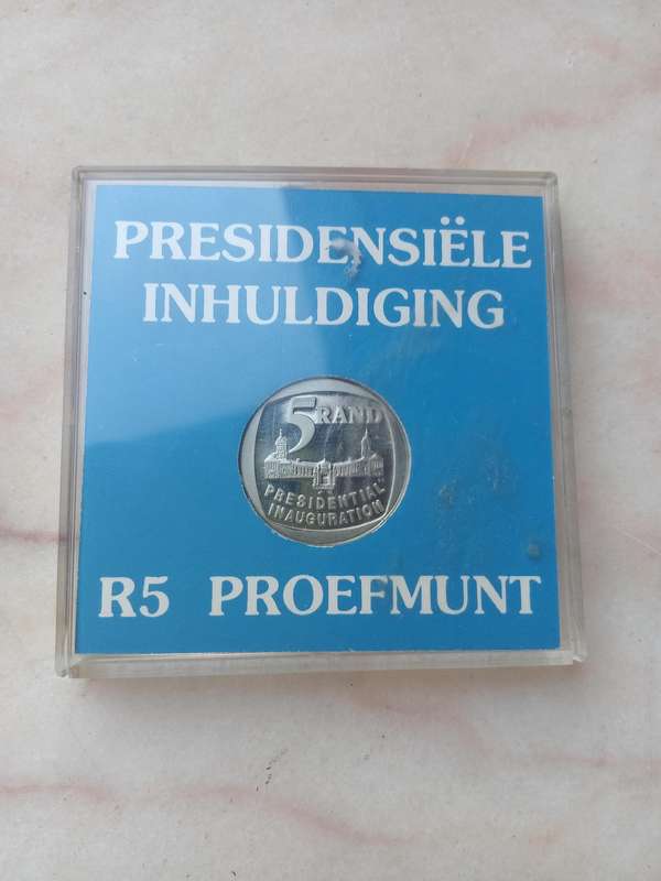 R5 proefmunt presidential inhuldiging