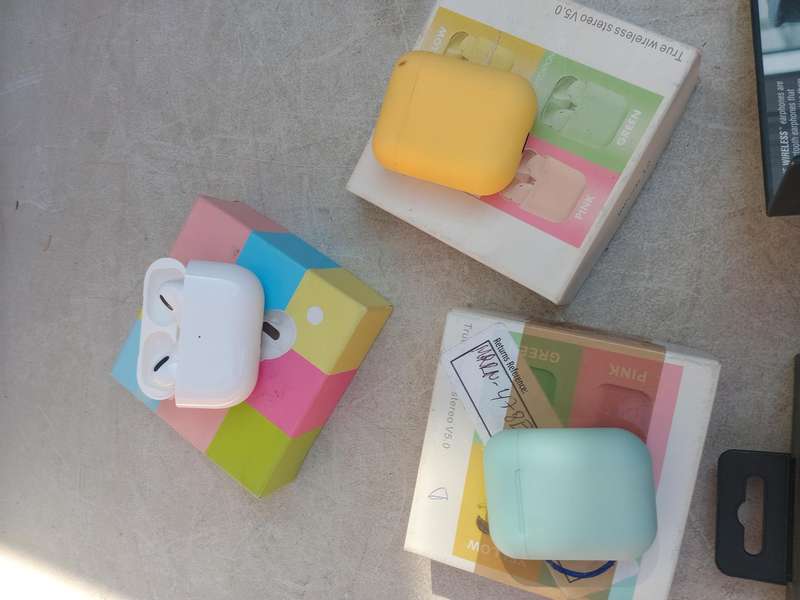 Assorted earphones