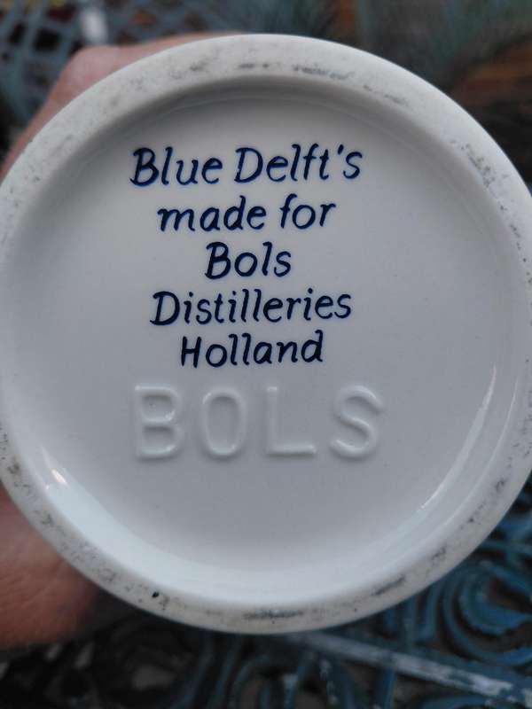 Blue delft bols porcelain bottle