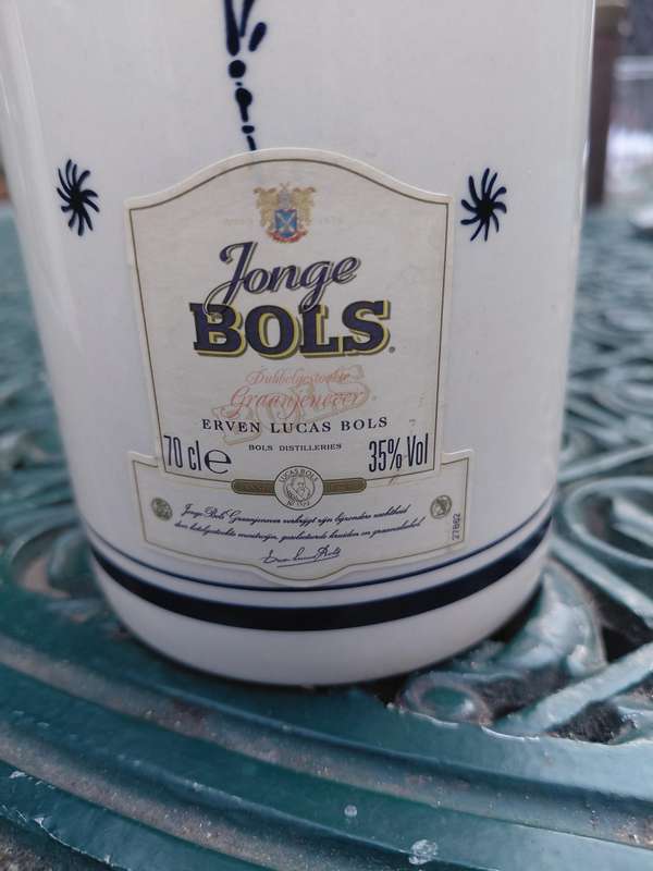 Blue delft bols porcelain bottle