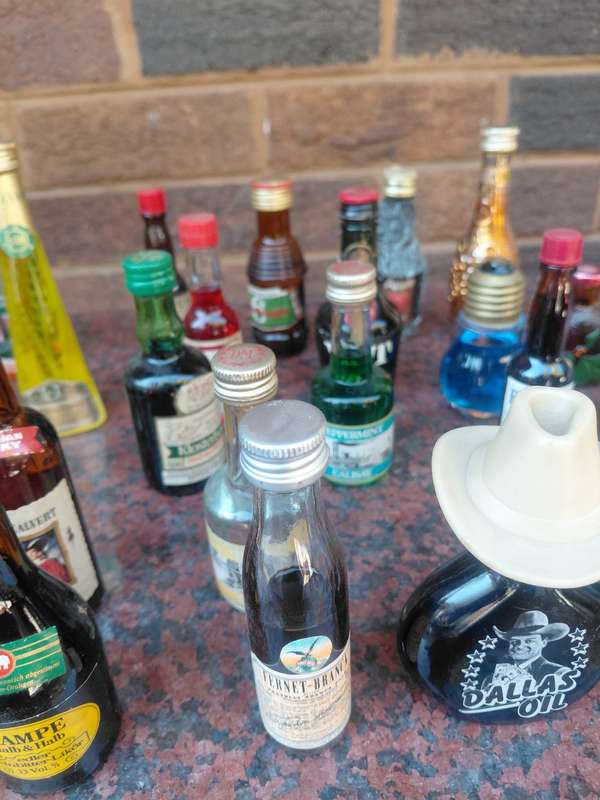 Assorted mini liquor bottles