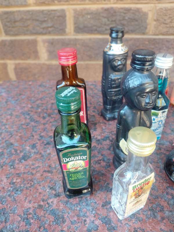 Assorted mini liquor bottles