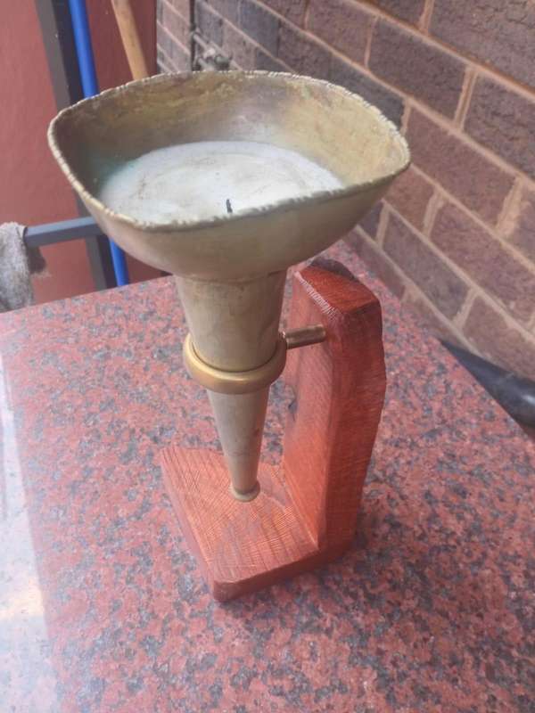 Vintage blare / candleholder