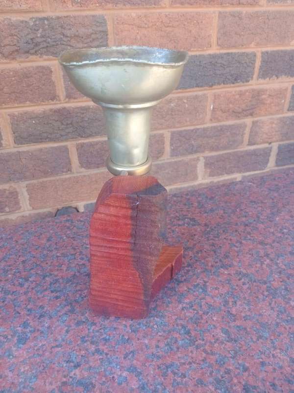 Vintage blare / candleholder