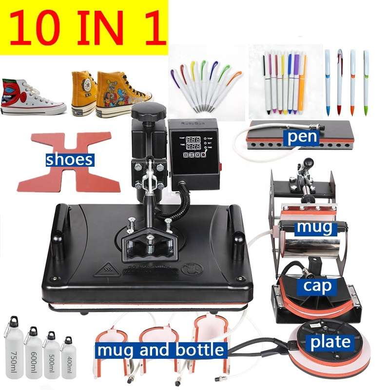 10-in-1 Heat Press Machine  The Ultimate All-in-One Sublimation Solution!