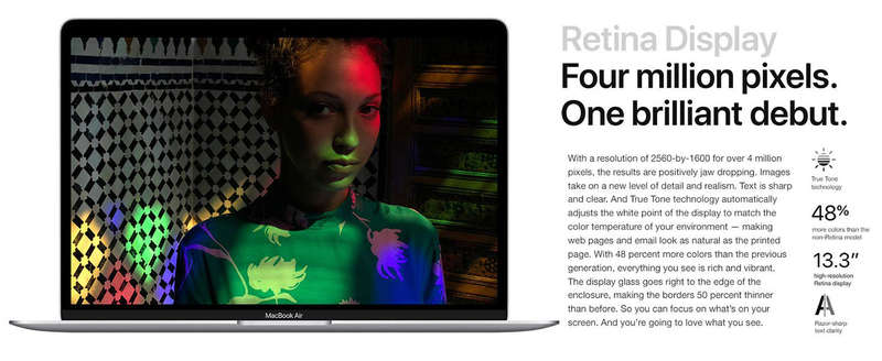 Apple MacBook Air 13-inch (2018)  Retina | Rose Gold | Touch ID | 256GB SSD