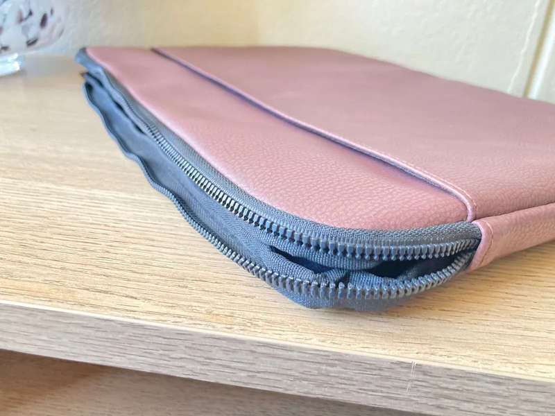 Pink Typo Laptop Case. Fits 13 inch laptop