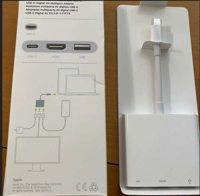 Apple USB-C Digital AV Multiport Adapter  Genuine, New (Open Box)