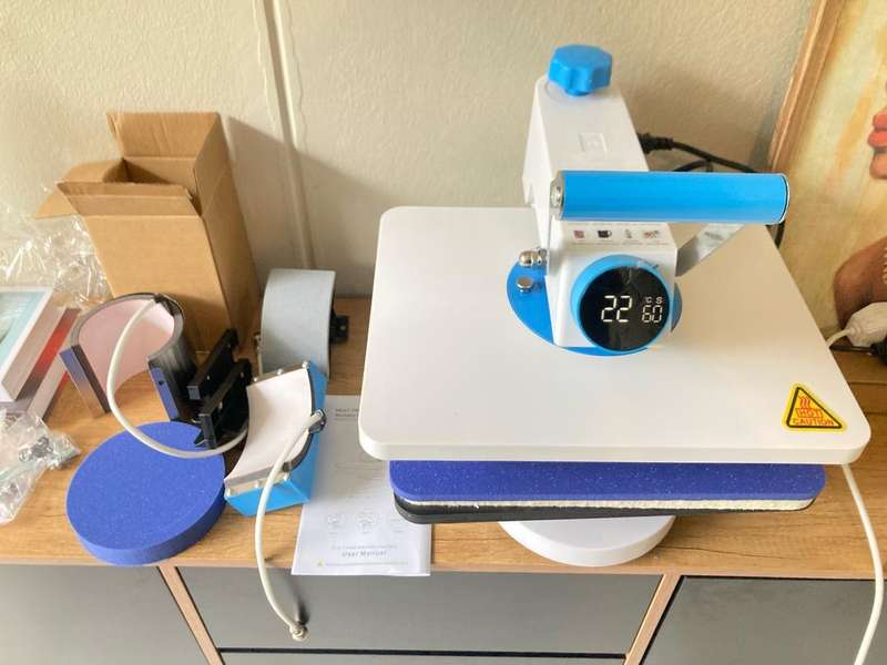 LIMITED OFFER 5-in-1 Digital Heat Press Machine 380mm x 290mm Multifunctional Sublimation