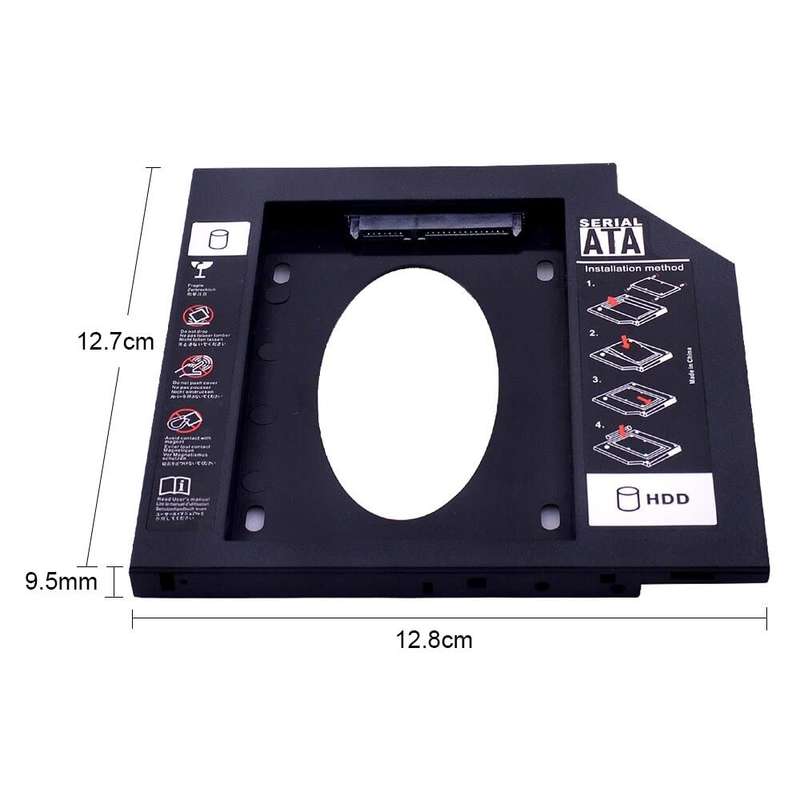 SATA 3.0 2nd HDD Caddy 9.5mm 2.5"  Upgrade Your Storage