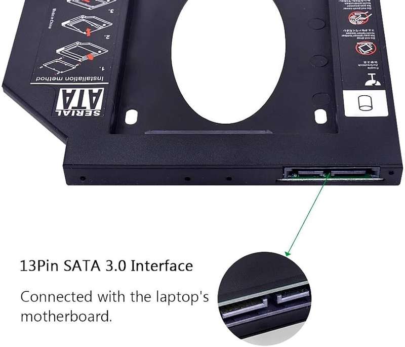 SATA 3.0 2nd HDD Caddy 9.5mm 2.5"  Upgrade Your Storage