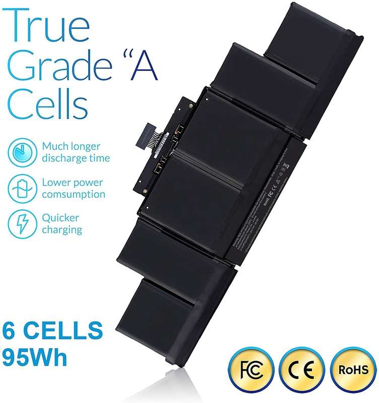 A1494 A1398 Battery for MacBook Pro 15 Inch Retina Late 2013 Mid 2014 High Capacity