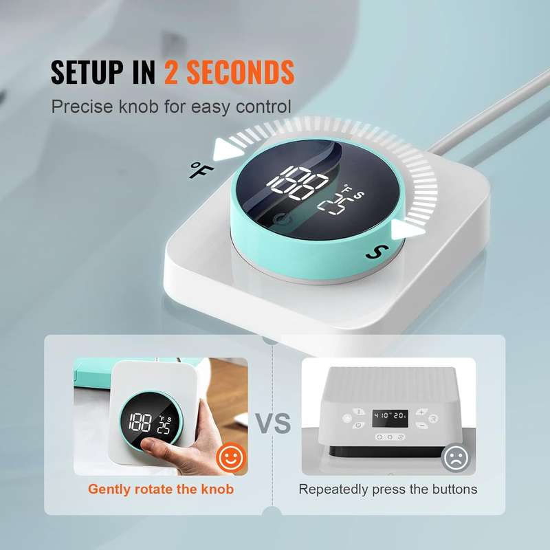 VEVOR Auto Heat Press Machine  Smart T-Shirt Press with Knob Control & Fast Mica Heating Plate
