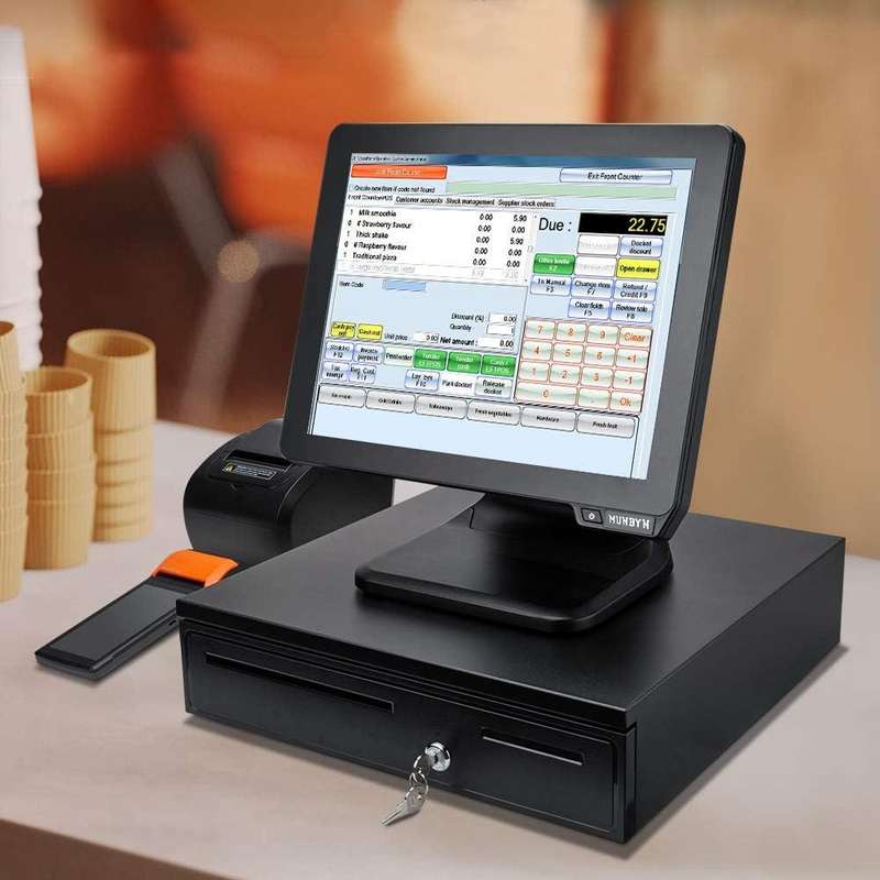 Heavy Duty Cash Drawer  Black (RJ11 / RJ12 Printer Kick Interface)