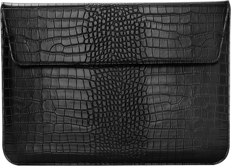 Laptop Sleeve with Stand, PU Leather Flap Style Case Bag for 13" MacBook Air/Pro & 13.3" Laptops