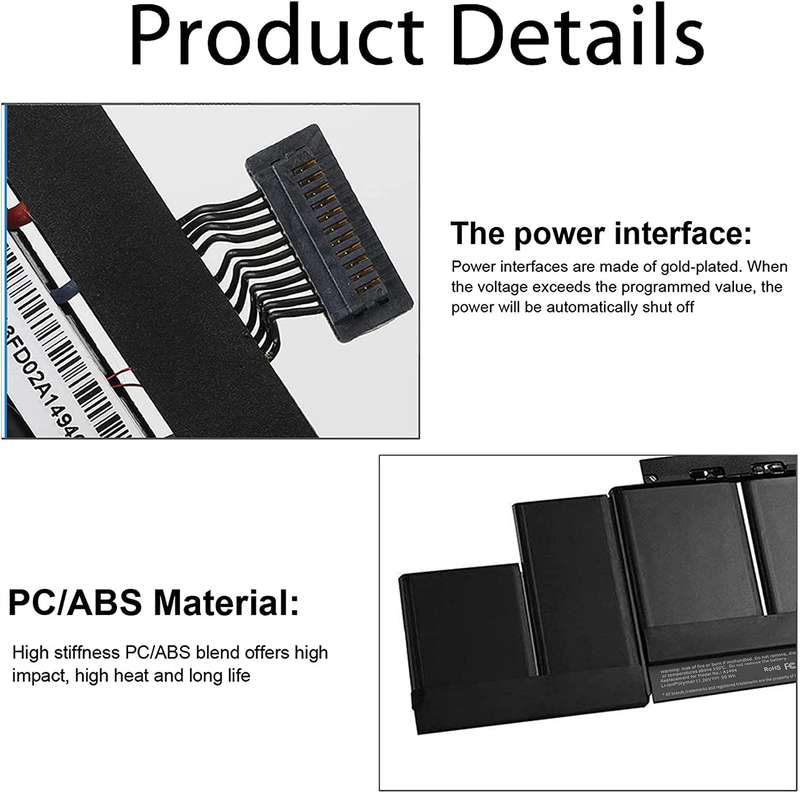 A1494 A1398 Battery for MacBook Pro 15 Inch Retina Late 2013 Mid 2014 High Capacity