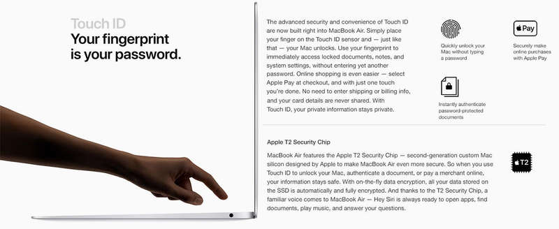 Apple MacBook Air 13-inch (2018)  Retina | Rose Gold | Touch ID | 256GB SSD