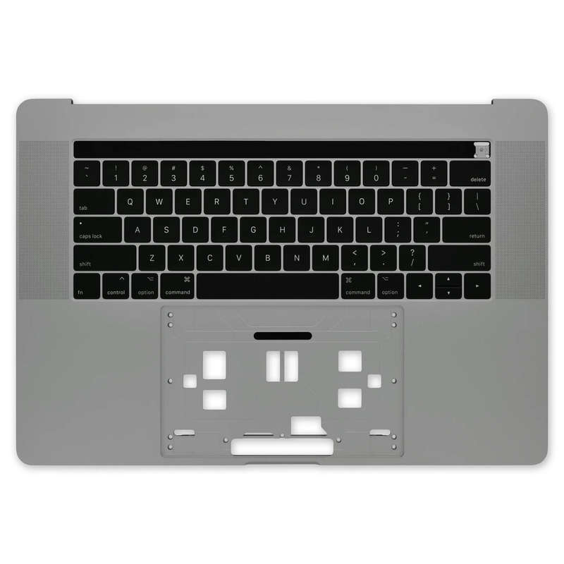 MacBook Pro 15" Retina (Mid 20182019) Upper Case Assembly A1990 | Grade: A (Used) | Color:Dark Grey