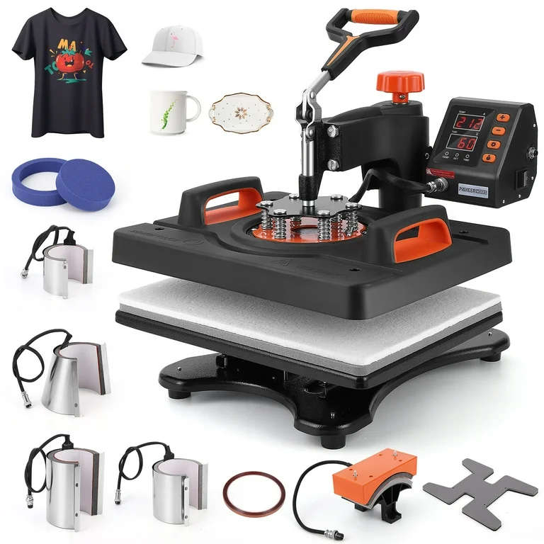 9-in-1 MT9 1400W Heat Press Multitalent - Flat Press, Shoe Press, Mugs, Plates, Cups, Cap Presses