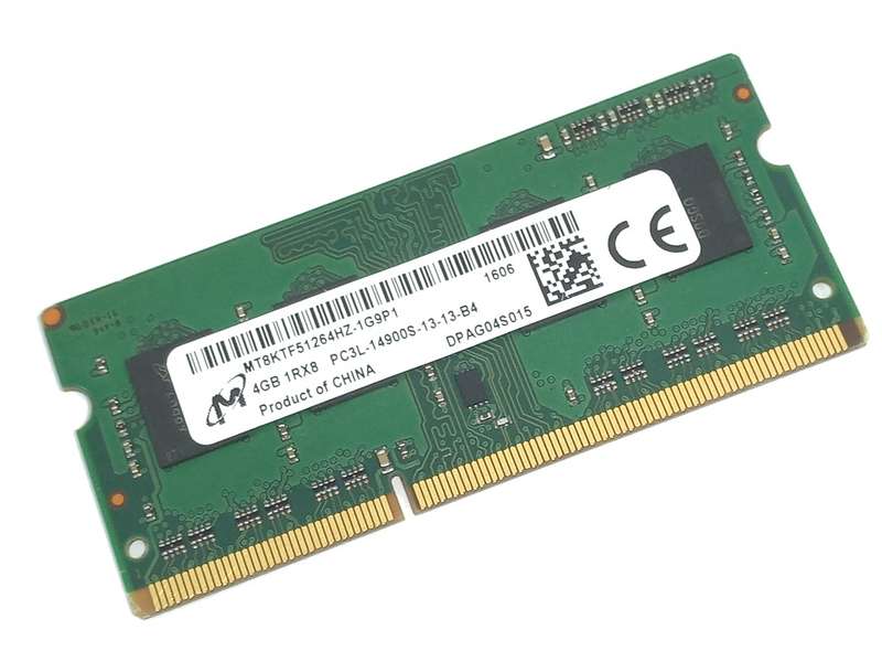 Micron 4GB DDR3L 1866MHz Laptop RAM  MT8KTF51264HZ-1G9P1