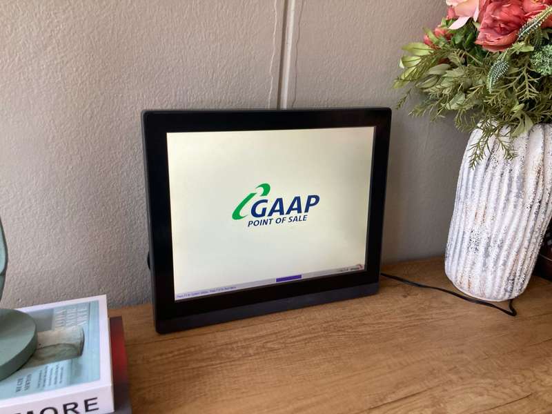 GAAP Point of Sale (POS) Wall-Mounted All-in-One System-Intel Celeron, 4GB RAM 128GB SSD Touchscreen
