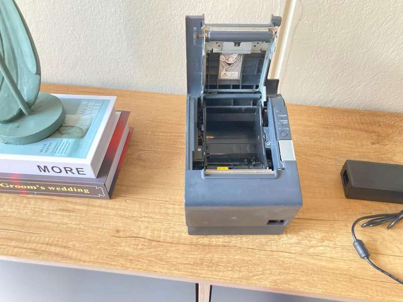 Monochrome Desktop Thermal Receipt Printer - Tested & Working | Fast, Reliable, Energy Efficient
