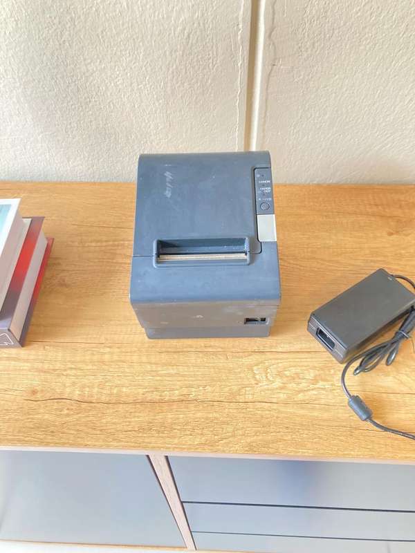 Monochrome Desktop Thermal Receipt Printer - Tested & Working | Fast, Reliable, Energy Efficient