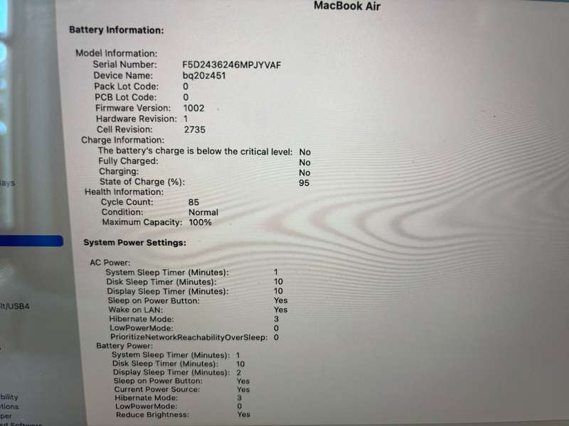 2020 Apple Macbook Air M1 Chip 8GB RAM unified Memory 256GB SSD Storage Rose gold