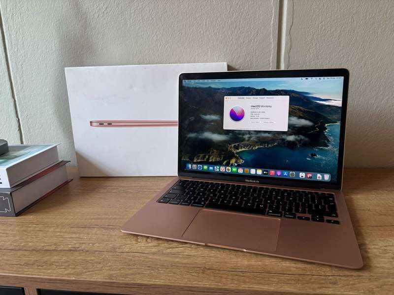 2020 Apple Macbook Air M1 Chip 8GB RAM unified Memory 256GB SSD Storage Rose gold