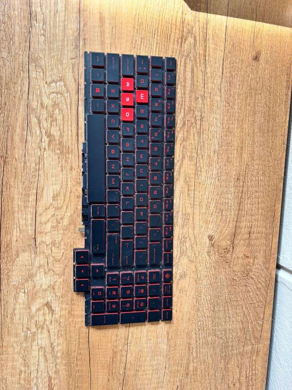 Replacement Keyboard for HP Omen 15 Series  Red Letter Backlit