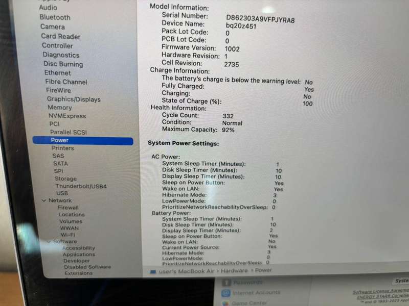 2020 MacBook Air with M1 Chip (Space Grey) - Excellent Condition