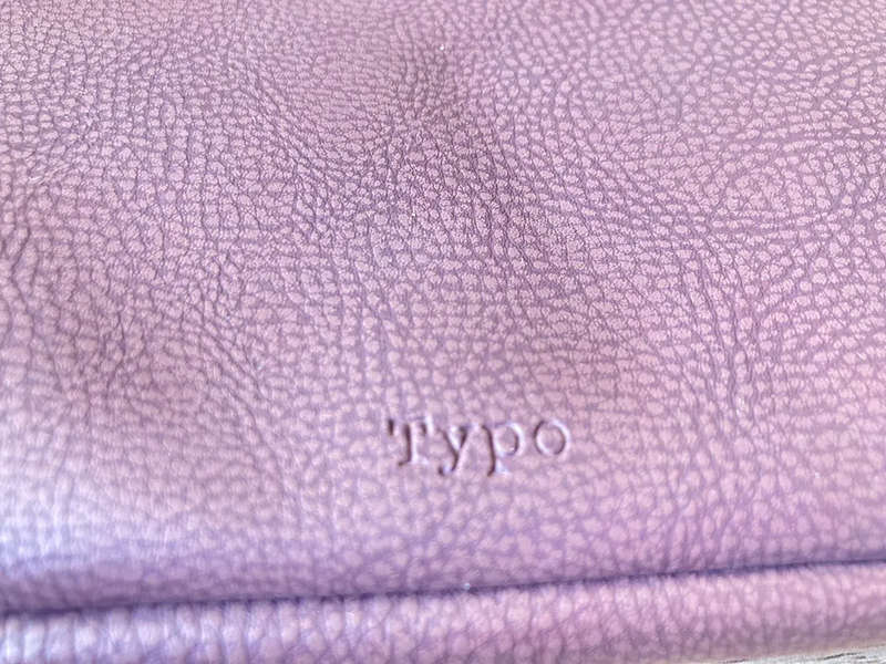 Pink Typo Laptop Case. Fits 13 inch laptop